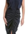 画像3: Nicole Miller Vネック ドレープ ミディドレス (3)
