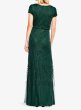 画像2: Adrianna Papell アドリアナパペル　Short Sleeve Beaded Blouson Gown 　ダスティエメラルド (2)