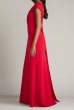 画像2: Tadashi Shoji  タダシショージ   Beis ワンショルダードレープロングドレス　レッド｜演奏会・パーティーフォーマル (2)