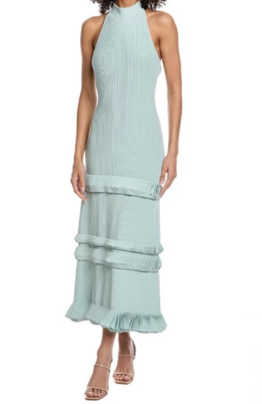 画像1: 4/25まで特別価格【TWICEモモ着用】Alexis Ines ニットドレス　アイスブルー (1)