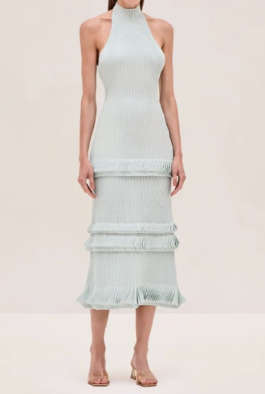 画像4: 4/25まで特別価格【TWICEモモ着用】Alexis Ines ニットドレス　アイスブルー (4)