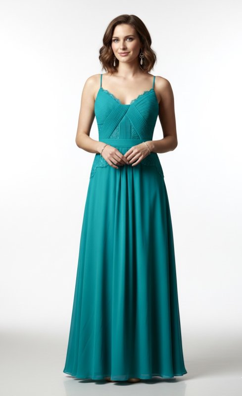 画像2: 即発【ドラマ使用】BCBGMAXAZRIA  レースインセット ロングドレス グリーン　Antonea | パーティー、演奏会 (2)