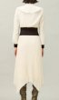 画像2: 【戸田恵梨香さん着用】Tory Burch トリーバーチ  リムーバブルカラー プリーツミディドレス ホワイト フォーマル・お出かけ (2)