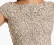 画像4: Tadashi Shoji タダシショージ Hoyt Lotus 刺繍レース ロングフォーマルドレス ベージュ系 パーティー (4)