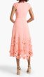画像2: BADGLEY MISCHKA 　ギュピールレースワンピース ピンク ベルト付き　 お呼ばれ・フォーマル対応 (2)