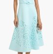 画像3: BADGLEY MISCHKA レーザーカットワンピーススキューバミディドレス ライトブルー 　パーティードレス (3)