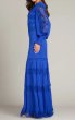 画像3: Tadashi Shoji タダシショージ  NYSSA  ピンタックロングドレス　ブルー系 (3)