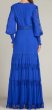 画像2: Tadashi Shoji タダシショージ  NYSSA  ピンタックロングドレス　ブルー系 (2)