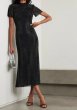 画像5: 【パリスヒルトン愛用】Self-Portrait セルフポートレイト　ブラック Rhinestone Mesh Midi Dress (5)