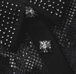 画像4: Self Portrait セルフポートレイト ブラックレース Diamante Midi Dress (4)
