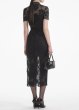 画像2: Self Portrait セルフポートレイト ブラックレース Diamante Midi Dress (2)