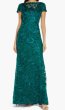 画像1: Tadashi Shoji タダシショージ Oran Embroidered Tulle Gown グリーン (1)