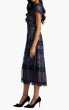 画像3: Tadashi Shoji タダシショージ Ahern Orchid Lace Midi Dress ネイビー (3)
