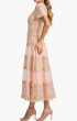 画像3: Tadashi Shoji タダシショージ　Stelly Lotus Embroidered Tulle Midi Dress　ピンク系 (3)
