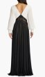 画像2: Tadashi Shoji タダシショージ  Benulo プリーツスリーブロングドレス アイボリー、ブラック (2)