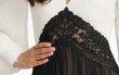 画像4: Tadashi Shoji タダシショージ  Benulo プリーツスリーブロングドレス アイボリー、ブラック (4)