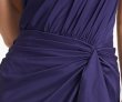 画像4: Tadashi Shoji タダシショージ  Lena ドレープワンショルダードレス　ネイビー、パープル系 (4)