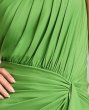 画像4: Tadashi Shoji タダシショージ  Lena ドレープワンショルダードレス　Cactus グリーン系 (4)
