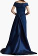 画像2: Tadashi Shoji  タダシショージ Elysian オフショルダーロングドレス　ネイビー (2)