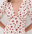 画像4: 【ピッパ・ミドルトン愛用】Reformation  Naira Dress レッドフローラル Vネックワンピース (4)