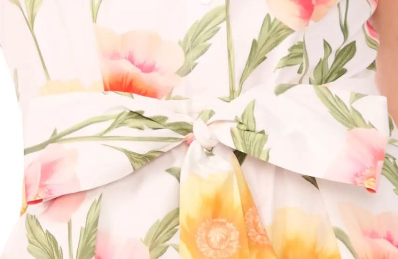 画像4: 【Angie Lassman愛用】Ted Baker テッドベーカー Cassie フローラル ミディシャツワンピース (4)