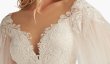 画像4: 限定セール！Tadashi Shoji  タダシショージ　Tresca エンブロイダリーチュール ミディドレス｜アイボリー (4)