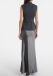 画像4: Self Portrait セルフポートレイト  グレー Tailored Satin Maxi Dress (4)