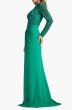 画像3: Tadashi Shoji タダシショージ Lysandra エンブロイダリー クレープ ロングドレス｜グリーン・演奏会 (3)