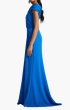 画像3: Tadashi Shoji タダシショージ  Mireya ドレープ キャップスリーブ ロングドレス｜ブルー (3)