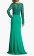 画像2: Tadashi Shoji タダシショージ Lysandra エンブロイダリー クレープ ロングドレス｜グリーン・演奏会 (2)
