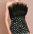 画像3: 再販売、8/21まで特別価格【アンミカさん着用】Tadashi Shoji タダシショージ  Lupita ドット柄 チュール ロングドレス　ブラック、ホワイト (3)