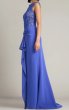 画像3: Tadashi Shoji タダシショージ Evelise レース カスケード ロングドレス｜ブルー系 (3)