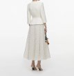 画像2: 【キャサリン妃愛用】Self Portrait セルフポートレイト 長袖 ドット柄ワンピース 白 ベルト付きミディドレス (2)