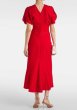 画像3: 【ドラマ使用】VICTORIA BECKHAM  ヴィクトリアベッカム  Gathered Waist Dress レッド (3)