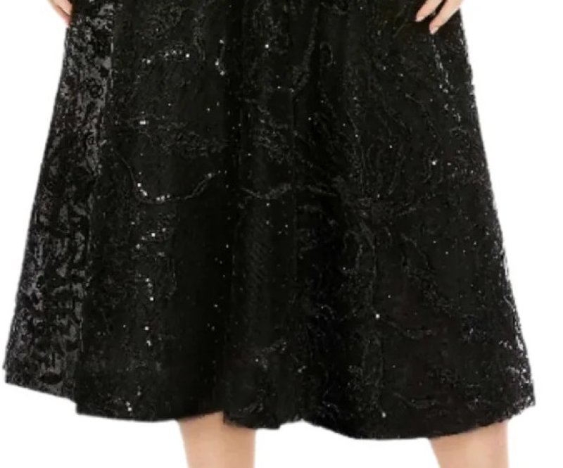 画像4: Mac Duggal マックドゥガル　Feather Shoulder Embellished Dress (4)