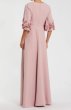 画像2: Mac Duggal マックドゥガル　7分袖フラワー装飾 ロングドレス ピンク (2)