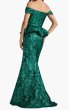 画像2: Tadashi Shoji タダシショージ  Corliss Bubble Peplum Gown　グリーン (2)