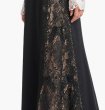 画像4: Tadashi Shoji タダシショージ  Vianne Lace Illusion Gown アイボリー、ブラック (4)