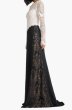 画像3: Tadashi Shoji タダシショージ  Vianne Lace Illusion Gown アイボリー、ブラック (3)
