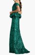 画像3: Tadashi Shoji タダシショージ  Corliss Bubble Peplum Gown　グリーン (3)