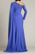 画像2:  Tadashi Shoji  タダシショージ　 Ravelle Embroidered Cape Gown ブルー系 (2)