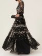 画像5: Mac Duggal マックドゥガル　 Embroidered Black Floral Blouson Sleeve Gown  (5)