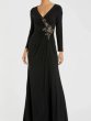 画像4: Mac Duggal マックドゥガル　フェイクラップロングスリーブジャージードレス　ブラック (4)