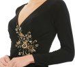 画像3: Mac Duggal マックドゥガル　フェイクラップロングスリーブジャージードレス　ブラック (3)
