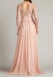画像2: 【9/27まで特別価格】Tadashi Shoji タダシショージ Lendon Embroidered Tulle Gown  ピンク系 (2)