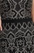 画像4: Tadashi Shoji タダシショージ  Miranda Sequin Embroidered Gown ブラック、シルバー系 (4)