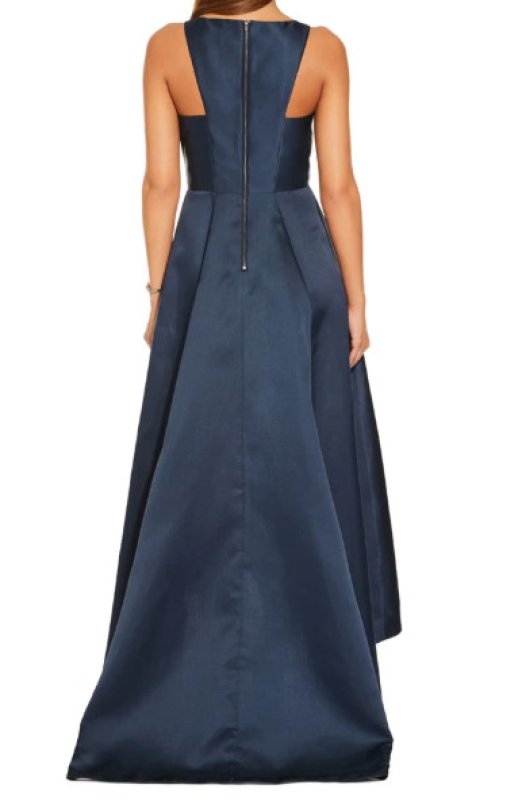 画像4: Adrianna Papell アドリアナパペル　Mikado High-Low Gown ネイビー系 (4)