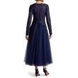 画像4: Tadashi Shoji タダシショージ  Saitta チュールカクテルドレス　ネイビー (4)