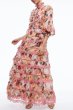 画像3: Alice + Olivia アリスアンドオリビア  Brooke ピンク 花柄 ティアードマキシドレス (3)