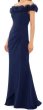 画像3: Xscape  Floral Appliqué Off-the-Shoulder Gown (3)